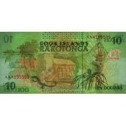 Cook (îles) - Pick 8a - 10 dollars - Série AAA - 1992 - Etat : NEUF
