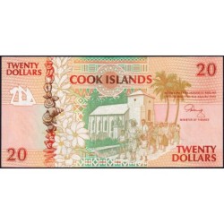 Cook (îles) - Pick 9a - 20 dollars - Série AAA - 1992 - Etat : NEUF