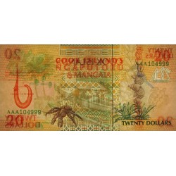 Cook (îles) - Pick 9a - 20 dollars - Série AAA - 1992 - Etat : NEUF