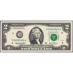 Etats Unis - Pick 516b - 2 dollars - Série D A - 2003 A - Cleveland - Etat : pr.NEUF