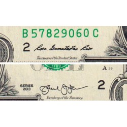 Etats Unis - Pick 537_1 - 1 dollar - Série B C - 2013 - New York - Etat : SUP+