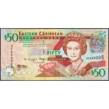 Etats de l'Est des Caraïbes - Pick 50 - 50 dollars - Série SF - 2008 - Etat : TTB