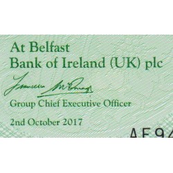Irlande du Nord - Bank of Ireland - Pick 92 - 20 pounds - Série AE - 31/05/2017 - Etat : NEUF