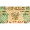 Pologne - Pick 142c_1 - 50 zlotych - Série FW - 01/06/1986 - Etat : pr.NEUF