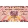 Pologne - Pick 143e_1 - 100 zlotych - Série NC - 01/06/1986 - Etat : NEUF