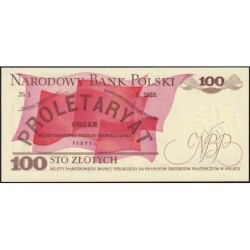 Pologne - Pick 143e_1 - 100 zlotych - Série NF - 01/06/1986 - Etat : NEUF