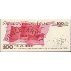 Pologne - Pick 143e_1 - 100 zlotych - Série NW - 01/06/1986 - Etat : NEUF