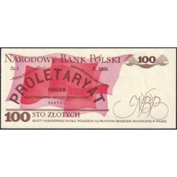 Pologne - Pick 143e_1 - 100 zlotych - Série PE - 01/06/1986 - Etat : SPL+