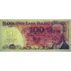 Pologne - Pick 143e_1 - 100 zlotych - Série SB - 01/06/1986 - Etat : NEUF