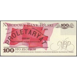 Pologne - Pick 143e_2 - 100 zlotych - Série RB - 01/12/1988 - Etat : NEUF