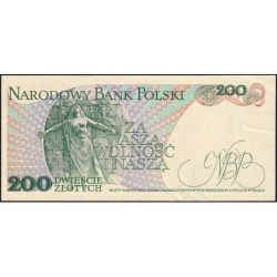 Pologne - Pick 144c_2 - 200 zlotych - Série EL - 01/12/1988 - Etat : SPL