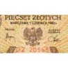 Pologne - Pick 145d - 500 zlotych - Série DZ - 01/06/1982 - Etat : SPL