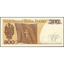 Pologne - Pick 145d - 500 zlotych - Série EM - 01/06/1982 - Etat : NEUF