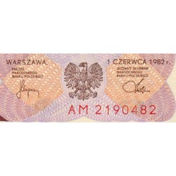 Pologne - Pick 149b - 20 zlotych - Série AM - 01/06/1982 - Etat : NEUF
