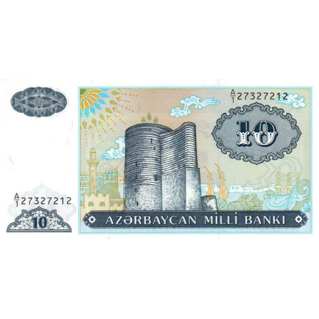 Azerbaïdjan - Pick 16 - 10 manat - Série A/1 - 1993 - Etat : NEUF