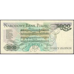 Pologne - Pick 150a_2 - 5'000 zlotych - Série DG - 01/06/1982 - Etat : TTB