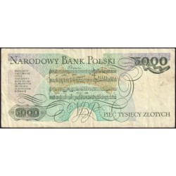 Pologne - Pick 150a_2 - 5'000 zlotych - Série DH - 01/06/1982 - Etat : TB+