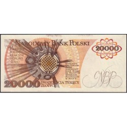 Pologne - Pick 152a_2 - 20'000 zlotych - Série AE - 01/02/1989 - Etat : SPL