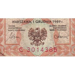 Pologne - Pick 153a_1 - 50'000 zlotych - Série C - 01/12/1989 - Etat : TB