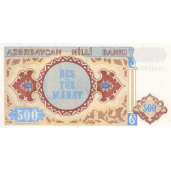 Azerbaïdjan - Pick 19b - 500 manat - Série CA - 1999 - Etat : NEUF