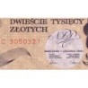 Pologne - Pick 155a - 200'000 zlotych - Série C - 01/12/1989 - Etat : SPL à SPL+