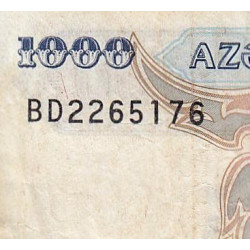 Azerbaïdjan - Pick 20b - 1'000 manat - Série BD - 1999 - Etat : TB+