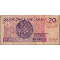 Pologne - Pick 174a_2 - 20 zlotych - Série EE - 25/03/1994 - Etat : TB