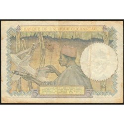 AOF - Pick 25_2 - 5 Francs - Série M.8946 - 22/04/1942 - Etat : TB+