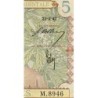 AOF - Pick 25_2 - 5 Francs - Série M.8946 - 22/04/1942 - Etat : TB+