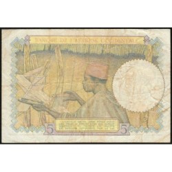 AOF - Pick 25_3 - 5 Francs - Série Z.9436 - 06/05/1942 - Etat : TB