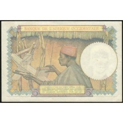 AOF - Pick 25_4 - 5 Francs - Série U.10253 - 15/06/1942 - Etat : SUP+ à SPL
