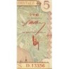 AOF - Pick 26 - 5 Francs - Série D.13356 - 02/03/1943 - Etat : TB