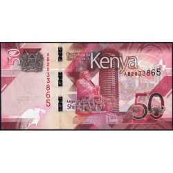 Kenya - Pick 52a - 50 shillings - Série AB - 2019 - Etat : NEUF