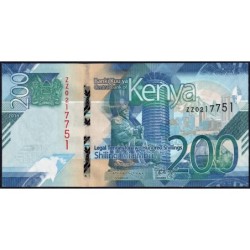 Kenya - Pick 54ar (remplacement) - 200 shillings - Série ZZ - 2019 - Etat : NEUF