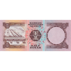 Bahrain - Pick 7 - 1/2 dinar - 1973 (1979) - Etat : NEUF
