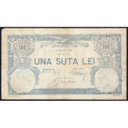 Roumanie - Pick 14_k2 - 100 lei - Série J.242 - 03/01/1902 - Etat : TB-