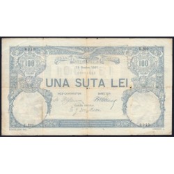 Roumanie - Pick 14_m2 - 100 lei - Série E.399 - 11/10/1907 - Etat : TB-