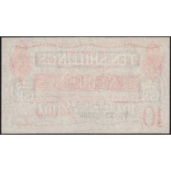 Royaume-Uni - Pick 348a_2 - 10 shillings - Série B1/11 - 1915 - Etat : SUP+
