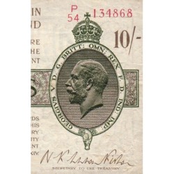 Royaume-Uni - Pick 358 - 10 shillings - Série P/54 - 1922 - Etat : TB+