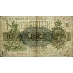 Royaume-Uni - Pick 358 - 10 shillings - Série P/54 - 1922 - Etat : TB+