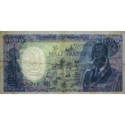 Centrafrique - Pick 16_1 - 1'000 francs - Série W.03 - 01/01/1986 - Etat : TTB