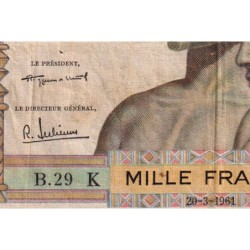 Sénégal - Pick 703Kb - 1'000 francs - Série B.29 - 20/03/1961 - Etat : TB