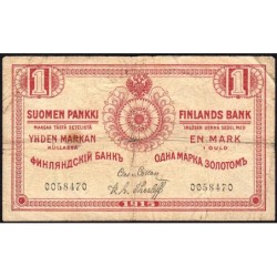 Finlande - Pick 16a_2 - 1 markan kullassa - Sans série - 1915 - Etat : TB-