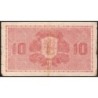 Finlande - Pick 77a_22 - 10 markkaa - Litt. A - Série C - 1945 (1946) - Etat : B+