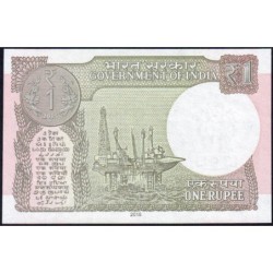 Inde - Pick 117a - 1 rupee - Série 93A - Lettre L - 2015 - Etat : NEUF