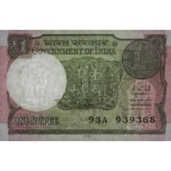 Inde - Pick 117a - 1 rupee - Série 93A - Lettre L - 2015 - Etat : NEUF