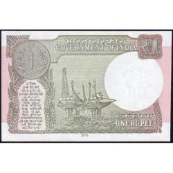 Inde - Pick 117a - 1 rupee - Série 23B - Lettre L - 2015 - Etat : NEUF