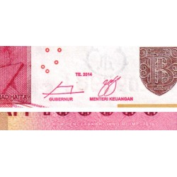 Indonésie - Pick 153Acr (remplacement) - 100'000 rupiah - Série XJC - 2014/2016 - Etat : NEUF