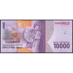 Indonésie - Pick 157d - 10'000 rupiah - Série DGQ - 2016/2019 - Etat : NEUF