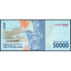 Indonésie - Pick 159c_1r (remplacement) - 50'000 rupiah - Série XJD - 2016/2018 - Etat : NEUF